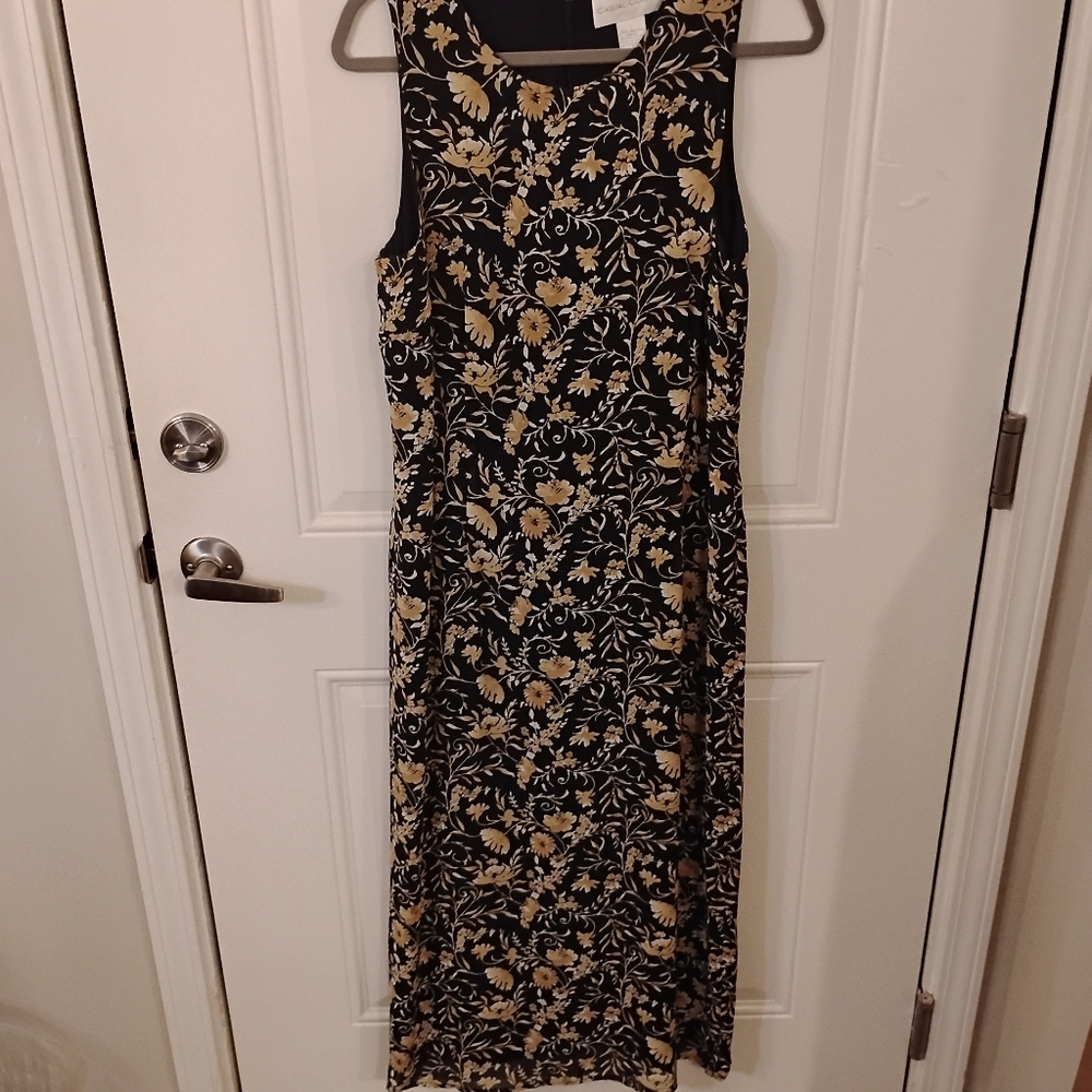 Vintage Casual Corner Size 10 Maxi Dress. Sleeveless, Lined
